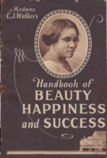 Vintage cover of Madame C.J. Walker's Handbook of Beauty, Happiness and Success